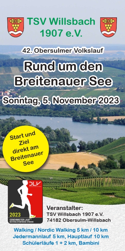 Flyer vom Volkslauf